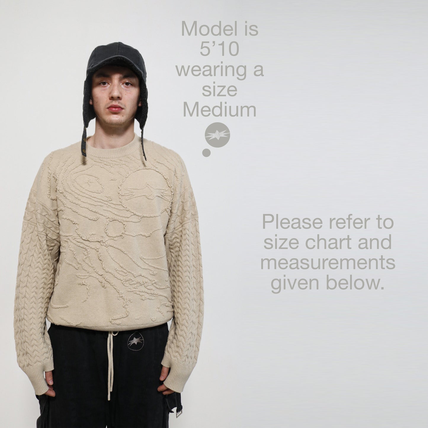 "TERRAIN" CABLE KNIT SWEATER