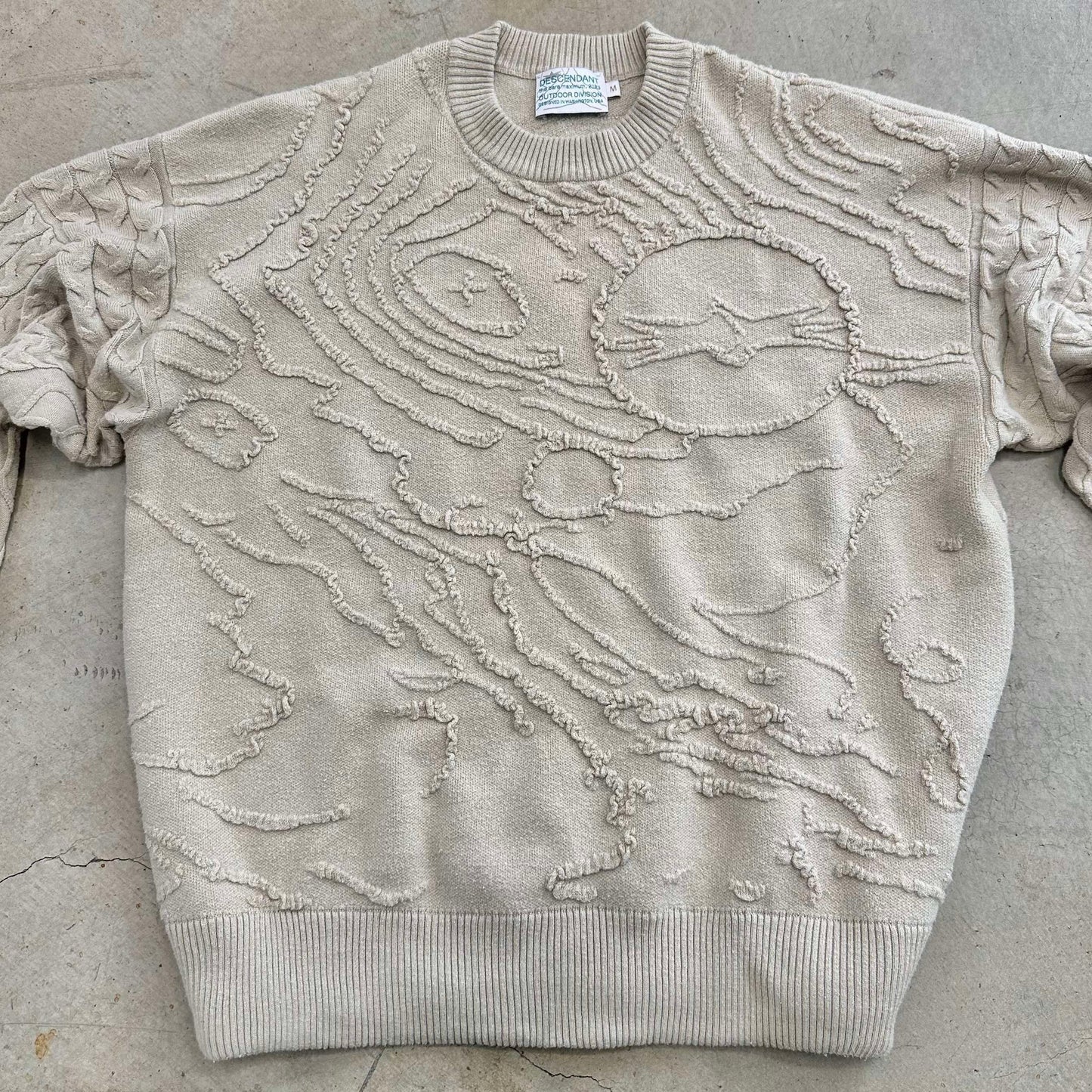 "TERRAIN" CABLE KNIT SWEATER IN OATMEAL